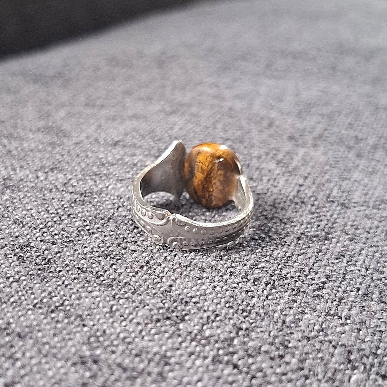 Tigers Eye Asymmetrical Ring