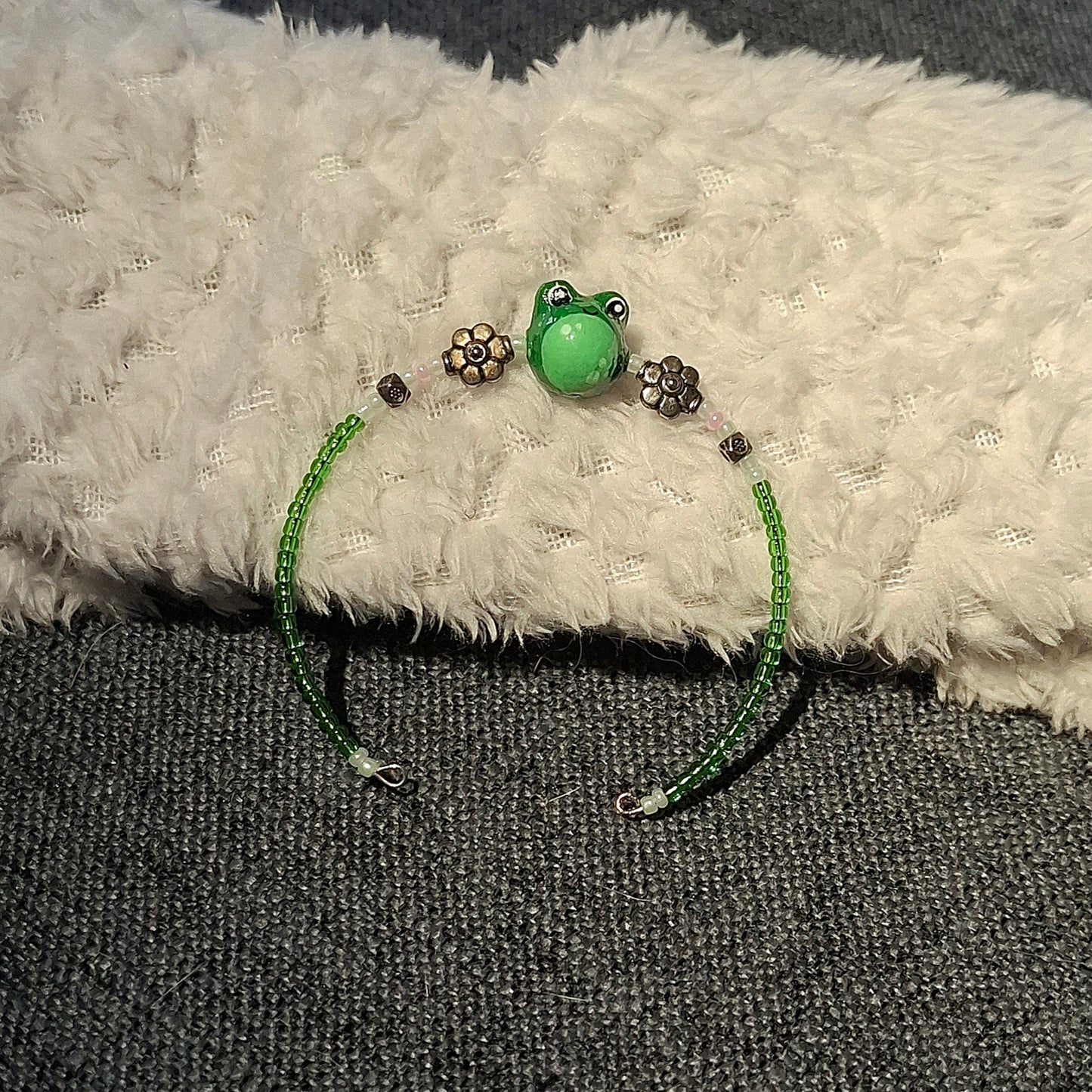 Beaded Frog Bracelet