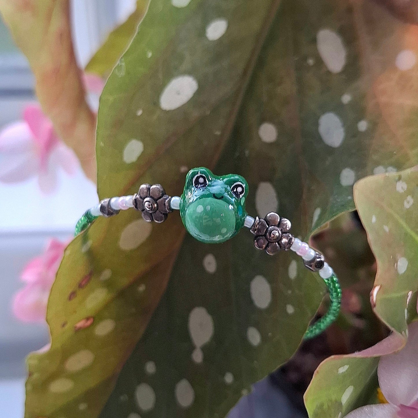 Beaded Frog Bracelet