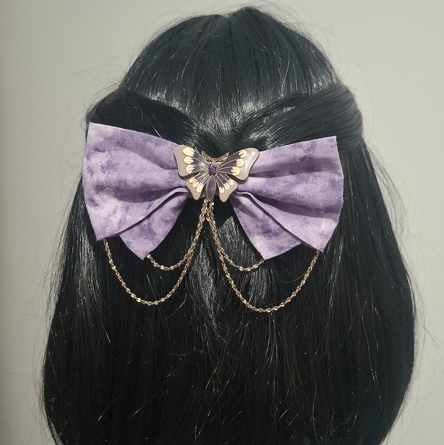 Purple Butterfly Bow